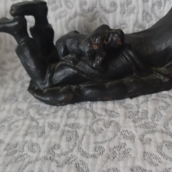 Antique Cast Iron and Brass picture frame - Picture 3 of 4